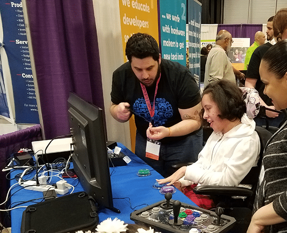 Lady using Gumball Switches